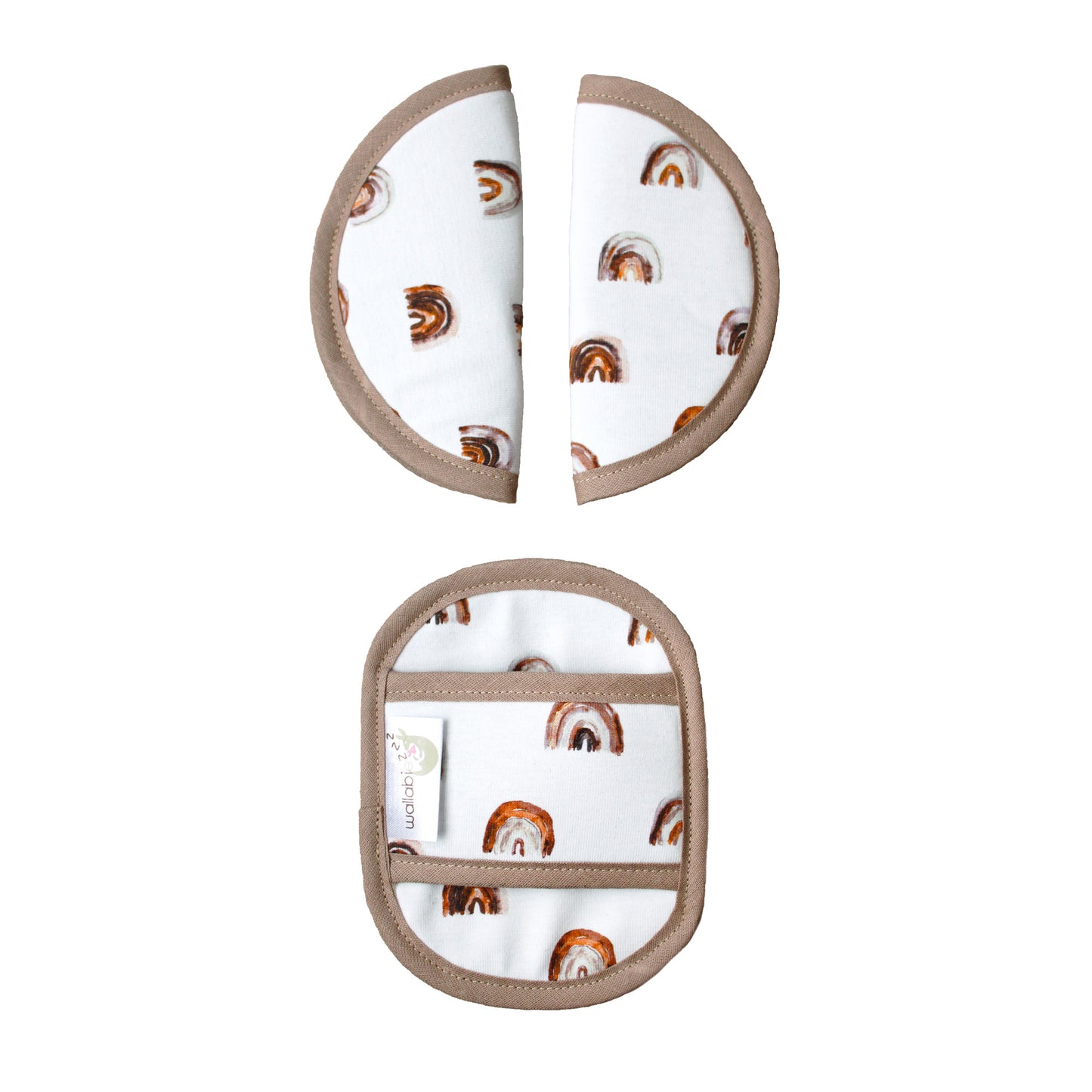 Maxi Cosi Gordelbeschermers - Regenboog Bruin
