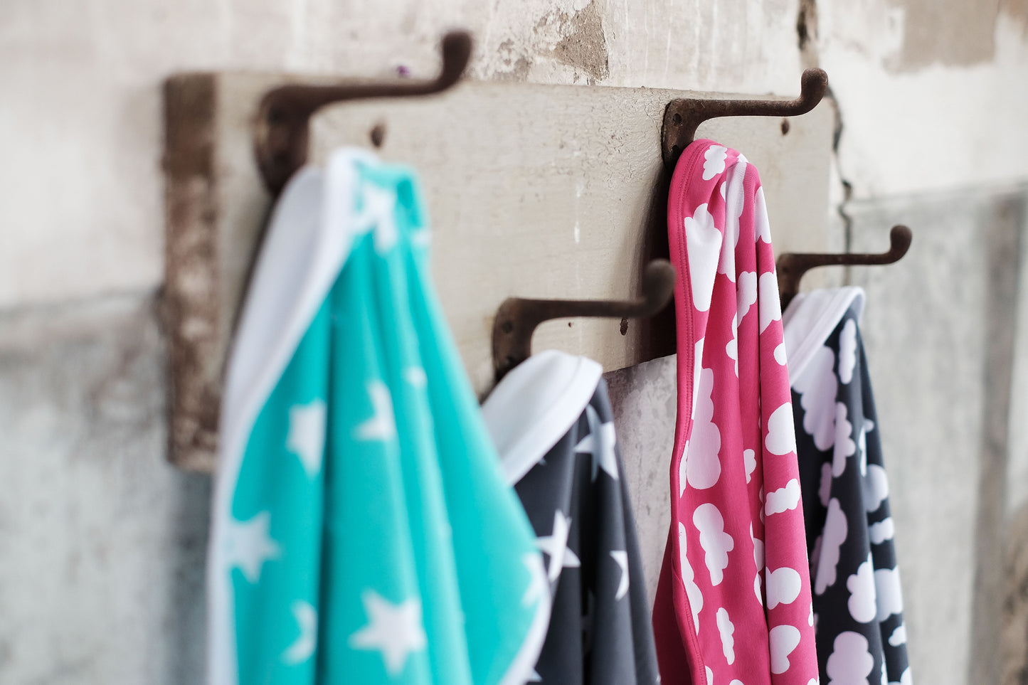 Baby Blanket - Mint Green with White Stars