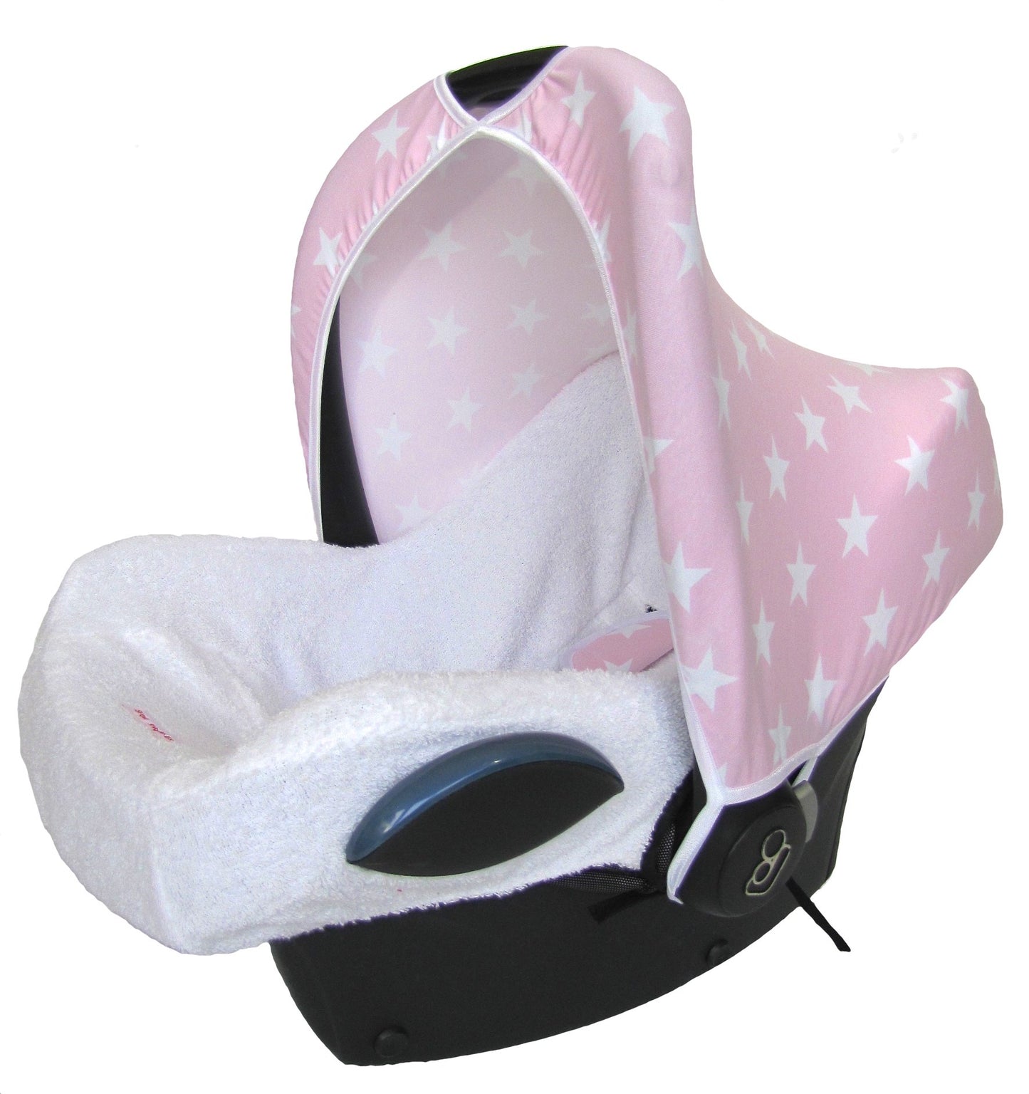 Maxi Cosi Sunshade - Light Pink with White Stars