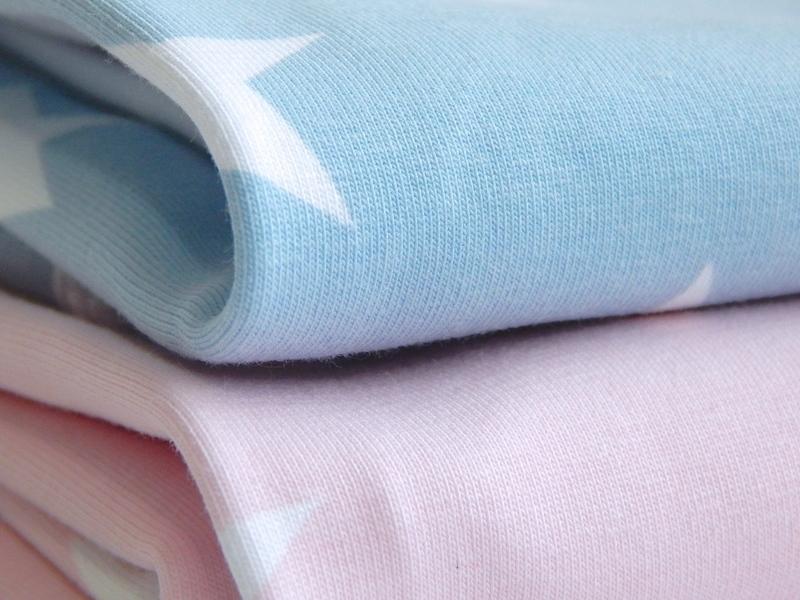 Baby Blanket - Light Blue with White Stars