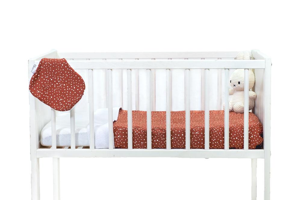 Babydeken - Roest met Witte Stippen