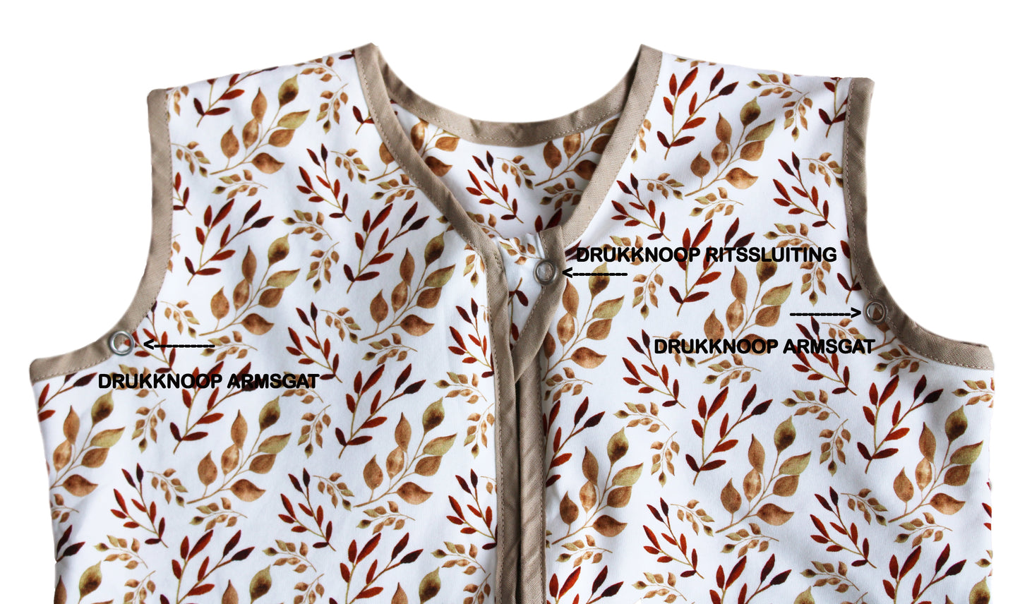 Baby Slaapzak - Leaves Cognac