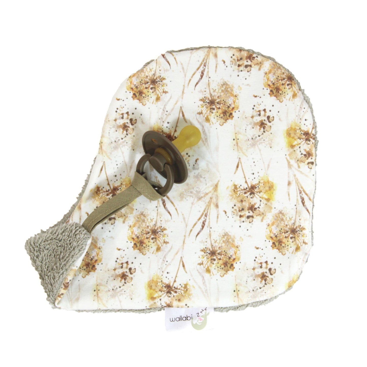 Pacifier cloth - Dandelion Brown/Yellow