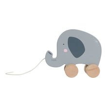 Load image into Gallery viewer, Little Dutch Wooden Pull-along Animal - Elephant
