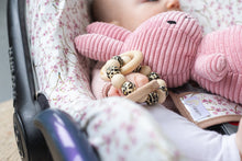 Load image into Gallery viewer, Little Monkey Shop - Teether Ring - Cream &amp; Panther
