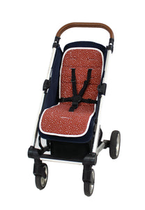 Buggy Cushion - Rust/Red with White Dots