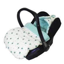 Load image into Gallery viewer, Maxi Cosi Footmuff - White with Mint Dandelions

