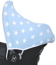 Load image into Gallery viewer, Maxi Cosi Sunshade - Light Blue with White Stars
