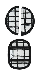 Maxi Cosi Belt Padding Covers - Grid Black/White