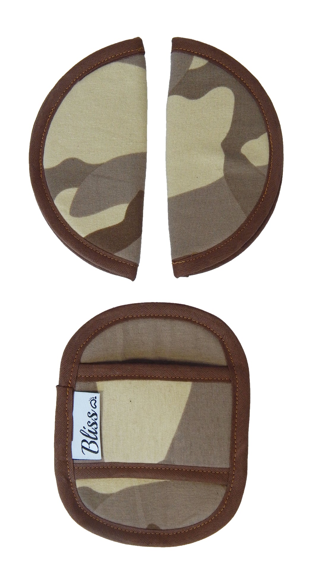 Maxi Cosi Seat Belt Pads - Camouflage Brown