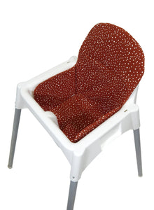 Ikea Antilop Cushion - Rust/Red with White Dots
