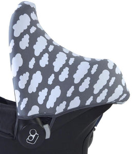 Maxi Cosi Sun Canopy - Gray with White Clouds