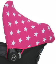 Load image into Gallery viewer, Maxi Cosi Sun Canopy - Pink with White Stars
