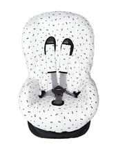 Load image into Gallery viewer, Universal Car Seat Cover Group 1+ - White with Black Bows
