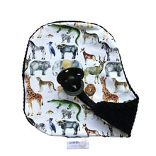Load image into Gallery viewer, Pacifier cloth - Safari Animals
