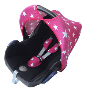 Maxi Cosi Sun Canopy - Pink with White Stars