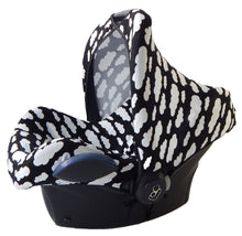 Load image into Gallery viewer, Maxi Cosi Sun Canopy - Black with White Clouds
