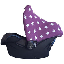 Load image into Gallery viewer, Maxi Cosi Sun Canopy - Purple with White Stars
