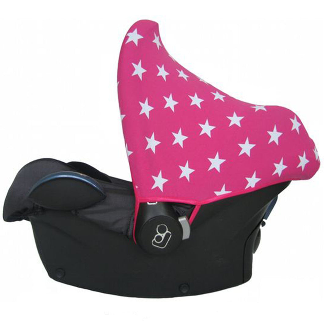 Maxi Cosi Sun Canopy - Pink with White Stars
