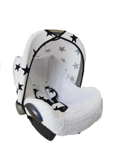Load image into Gallery viewer, Maxi Cosi Sun Canopy - White with Black Stars
